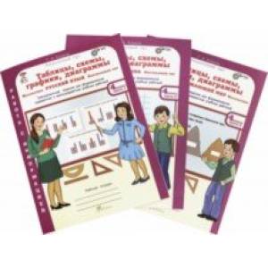 Русский язык. Математика. Окр. мир. 4 класс. Таблицы, схемы, графики, диаграммы.Раб.тетрадь.В 3-х ч.