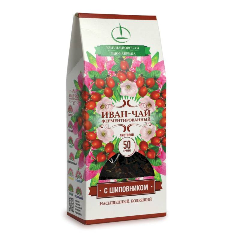 Иван-чай ферментированный с шиповником, 50 г