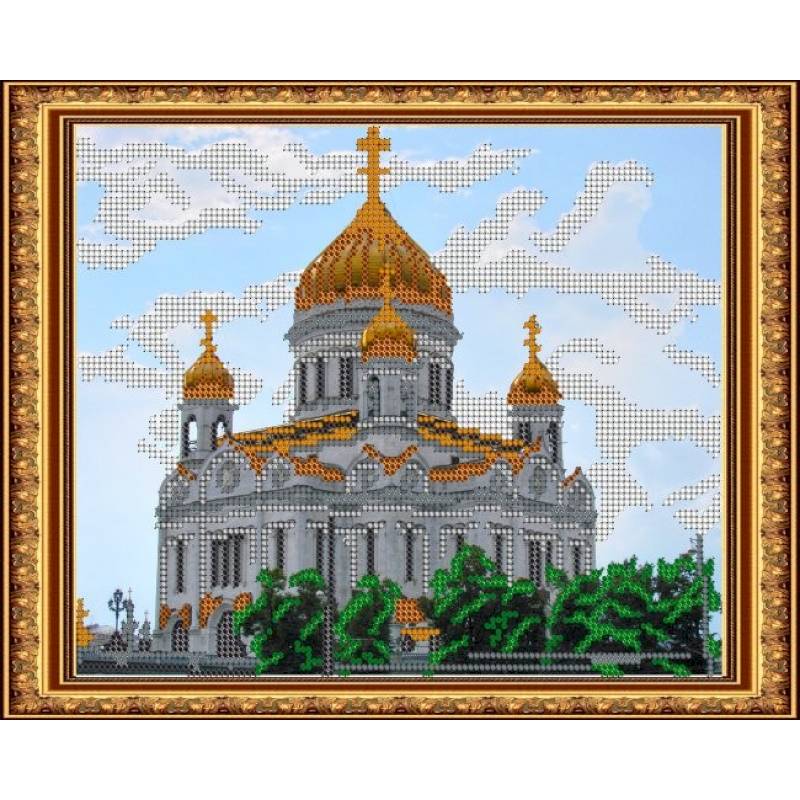 «Светлица» набор для вышивания бисером №174 «Храм Христа Спасителя» бисер Чехия 24x19 см «Светлица» набор для вышивания бисером №174 «Храм Христа Спасителя» бисер Чехия 24x19 см