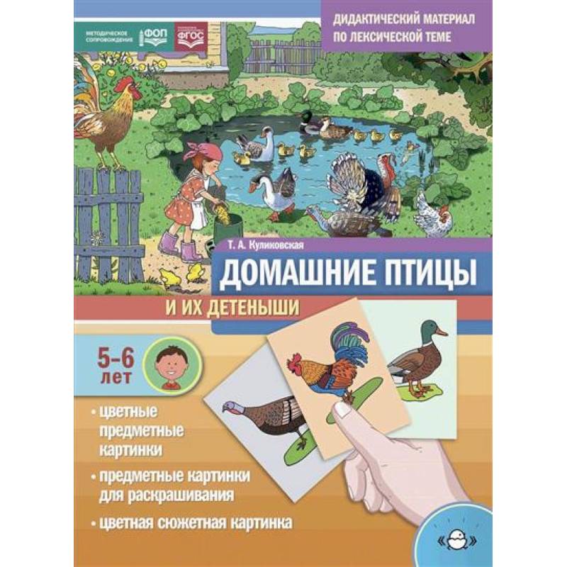 Домашние птицы и их детеныши. Дидактический материал по лексической теме. С 5 до 6 лет Домашние птицы и их детеныши. Дидактический материал по лексической теме. С 5 до 6 лет