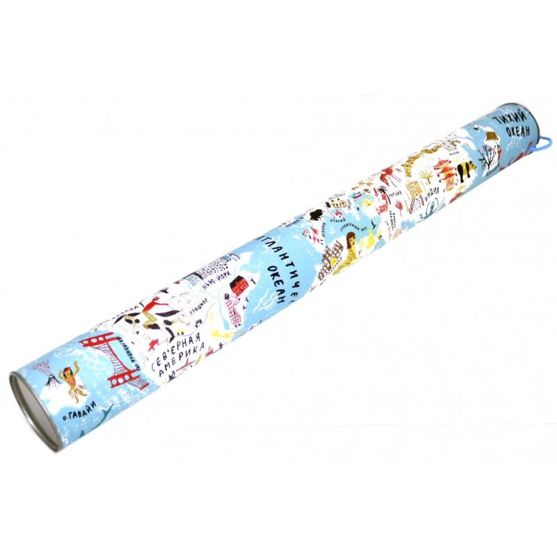 Карта 'МИР' в тубусе (11252)