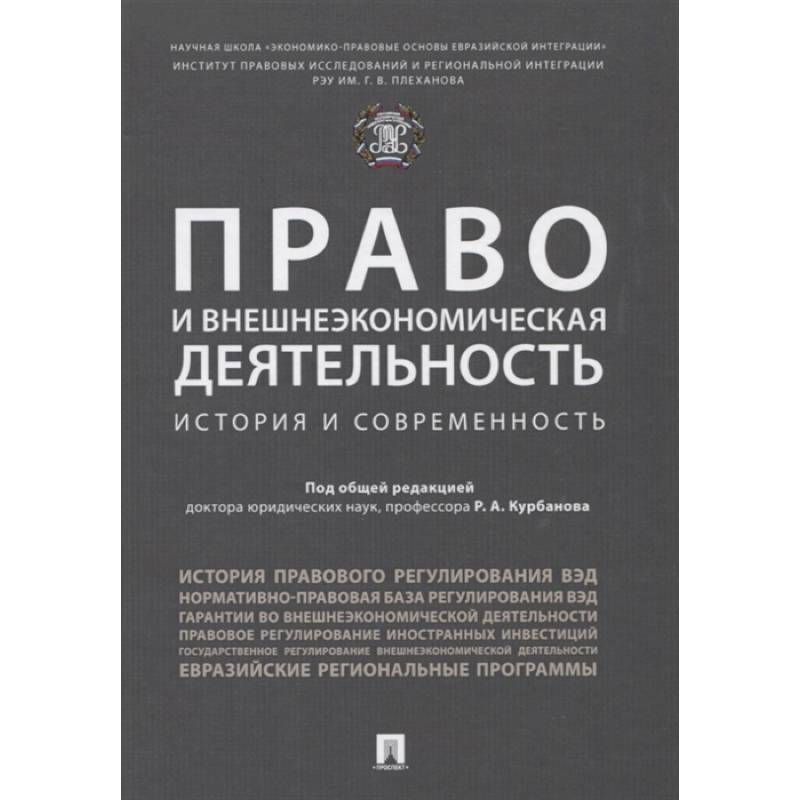 Право и внешнеэкономическая деятельность. История и современность. Монография