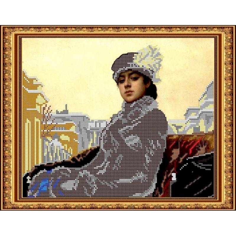 «Светлица» набор для вышивания бисером №246 «Неизвестная» бисер Чехия 30x24 см «Светлица» набор для вышивания бисером №246 «Неизвестная» бисер Чехия 30x24 см