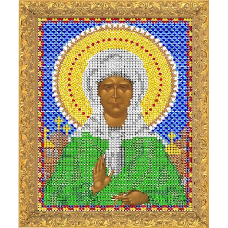 Набор для вышивания бисером 7301М, 12x16,5 см  'Святая Матрона Московская'