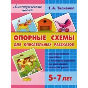 Опорные схемы для описательных рассказов. 5-7 лет Опорные схемы для описательных рассказов. 5-7 лет