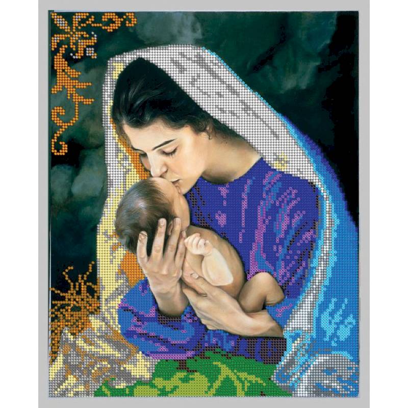 ВЛ-056 'Материнство' 24x30см набор на атласе для вышивания чешским бисером 'Вышивочка' в коробке ВЛ-056 'Материнство' 24x30см набор на атласе для вышивания чешским бисером 'Вышивочка' в коробке