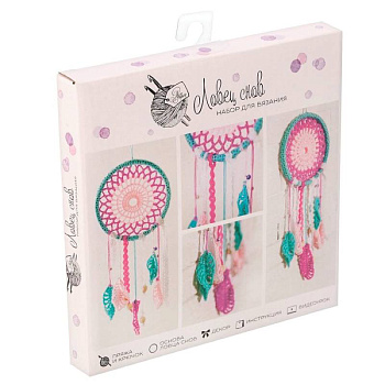 Ловец снов, набор для вязания, 16 x 16 x 2 см