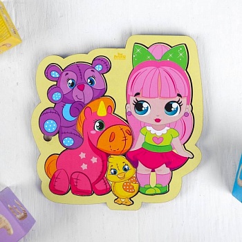 Головоломка пазл 'Игрушки' для самых маленьких Головоломка пазл 'Игрушки' для самых маленьких