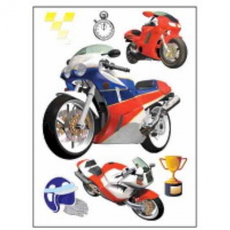 Книги, книга Стрекоза.Игровые наклейки для интерьера. Мотоциклы(HD-051) купить по скидке