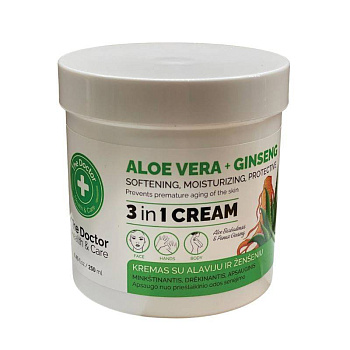 The Doctor Универсальный крем 3 in 1 Алоэ Вера & Женьшень, 250 мл