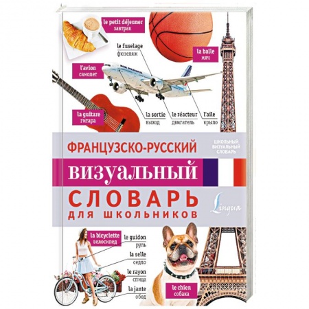 Словари, книга Французско-русский визуальный словарь для школьников купить по скидке