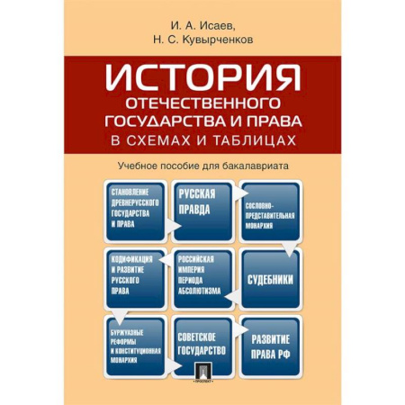 История российского государства и права, книга История отечественного государства и права в схемах и таблицах.Учебное пособие для бакалавров купить по скидке