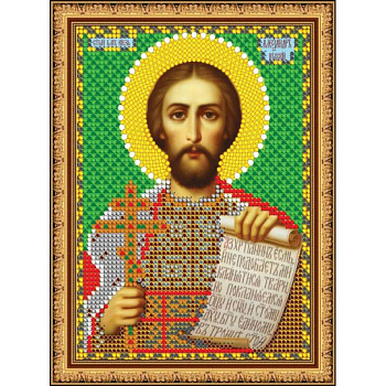 «Светлица» набор для вышивания бисером 8752М «Св. Александр» бисер Чехия 12x16см