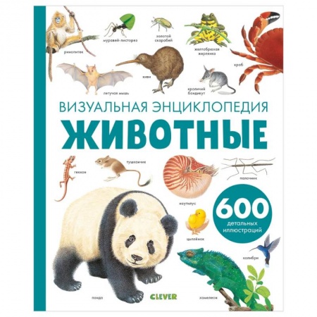 Животный и растительный мир, книга Животные. Визуальная энциклопедия купить по скидке